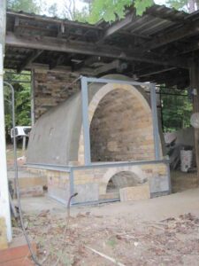 Wood-Salt Kiln construction nearly finished